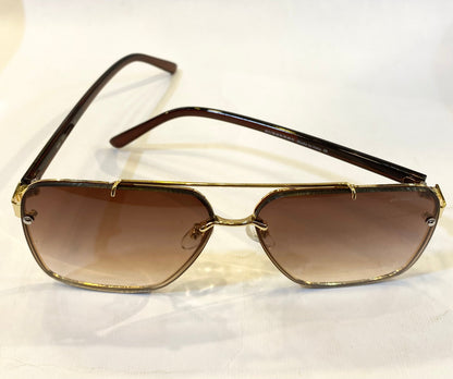 RUB Golden Brown Frame Brown Shade Sunglasses B80-337 63 12-144