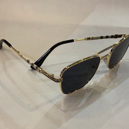 RUB Gold Frame Black Shade Unisex Branded Sunglasses 5069 51 22-137