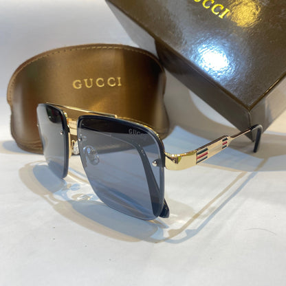CUG Gold Frame Black Shade Unisex Branded Sunglasses