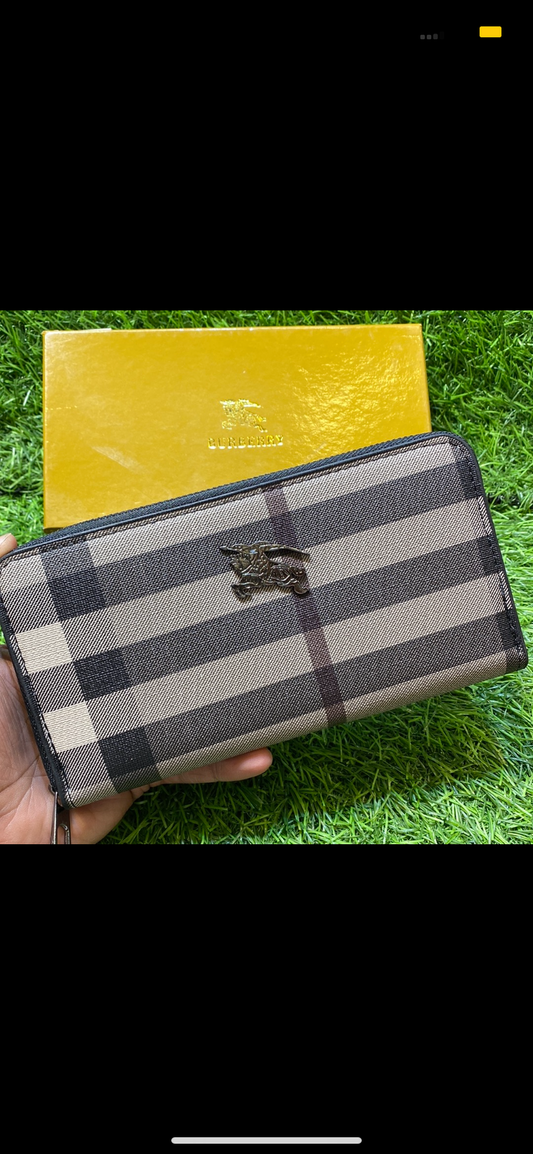 RUB Black Cream Grey Brown Ladies Clutch Zipper Wallet 60017