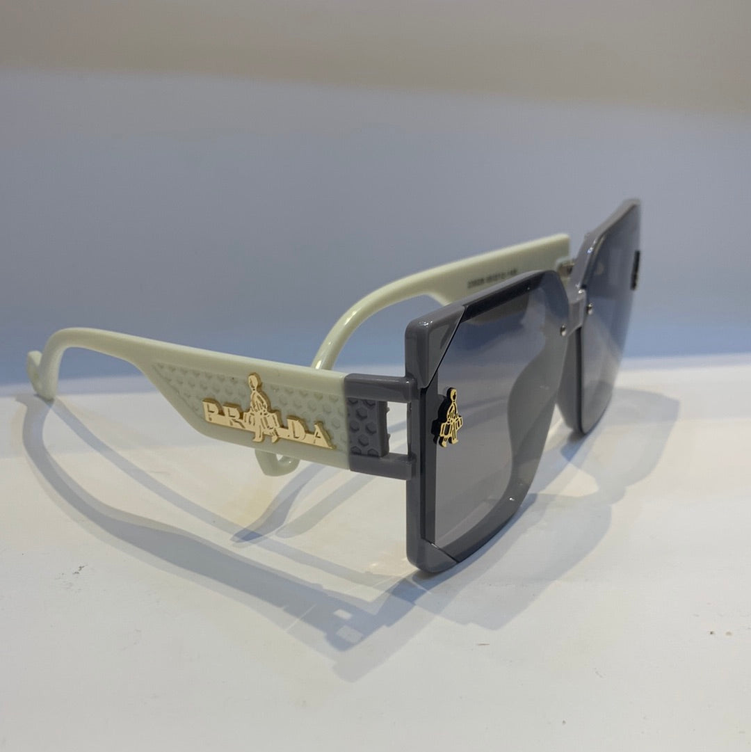 ARP Cream Frame Transparent Shade Unisex Sunglass 23028 65 12-145