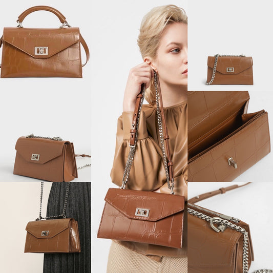 Tan Colour Charles & Keith Ladies Hand Bag