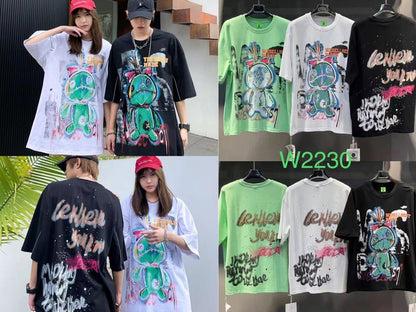 Green Colour Wesell best Wsps With Back Print Drop Shoulder TShirt 298123