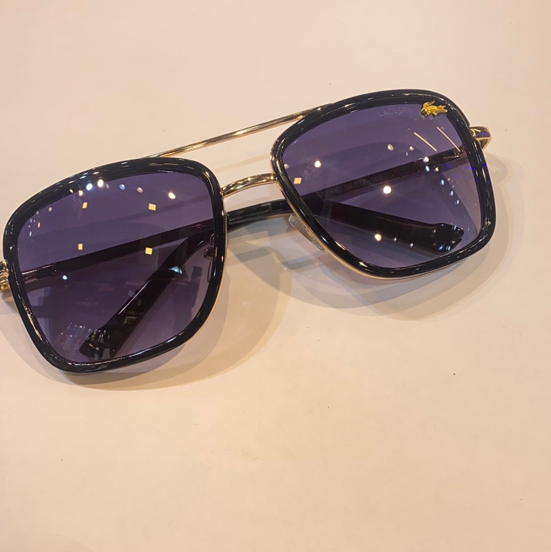 Cal Black Gold Frame Blue Shade L143S 56 17-135  Sunglass