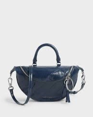 Blue Charles & Keith Cross Body Sling Bag
