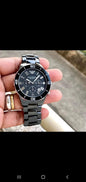 MRA Black Chain Black  Dial Chrono Ceramic Working Men Watch 401116