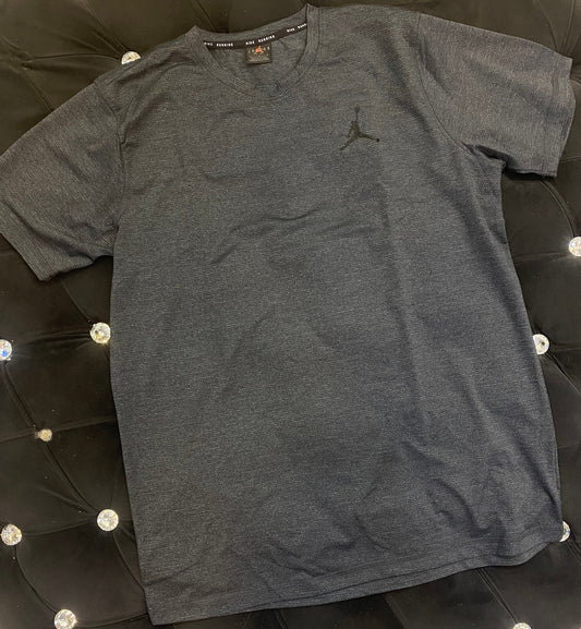 ROJ JOR Grey Colour With Faded Logo Print Dri Fit Sports TShirt 821330