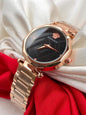 Rev Copper Chain Black Dial Ladies Watch 400343