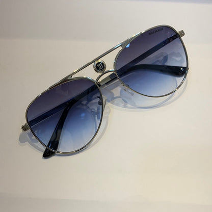Lab Bal Silver Frame Sky Blue Shade Sunglass B85-7257 12-142