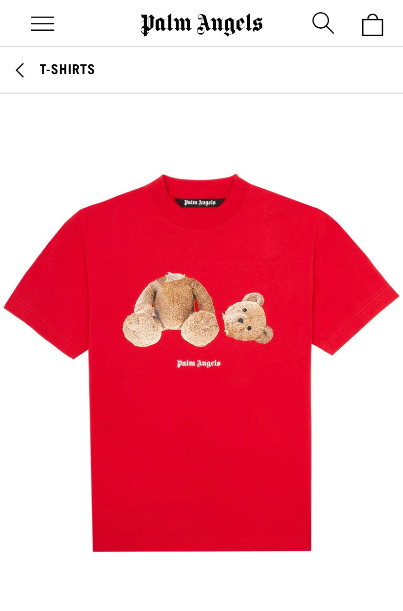 LAP Red Color With Teddy Front Print Store Article Tshirt 780098