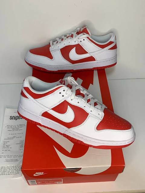 Jor Roj Red White Dunk Sneaker Shoes 1590600