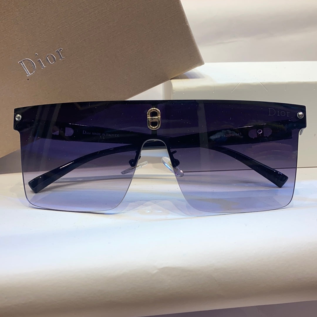 OID Black Frame Blue Shade Unisex Branded Sunglasses 10468 142 145