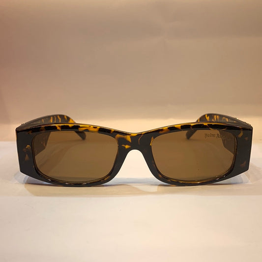 LAP Glossy Leopard Brown Frame Brown Shade Unisex Branded Sunglasses 21009 54 19 140