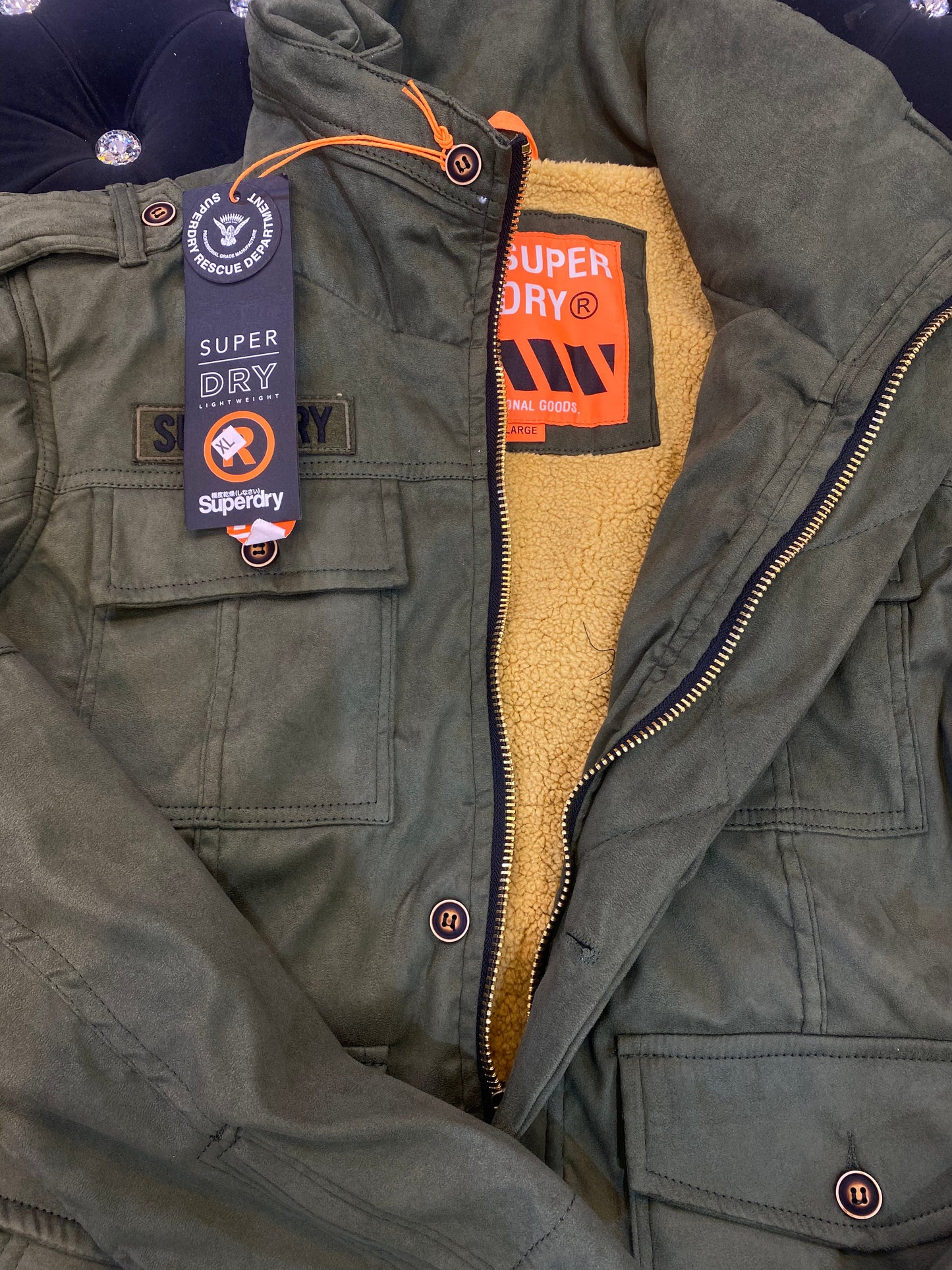 PUS Olive Green Colour Heavy Quality Rescue Department Jacket 921307