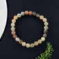 Moonstone Labradorite Sunstone Sterling Natural Stone Bracelet