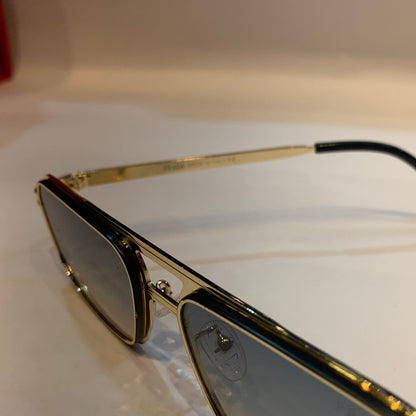 ARP Gold Frame Blue Shade Unisex Sunglass 2A569 40 13-136