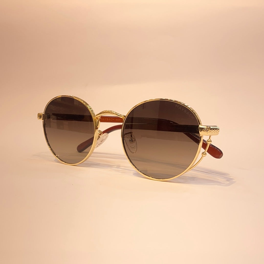 Yam Golden Frame Yellow Shade Sunglass 2A50858 16-142