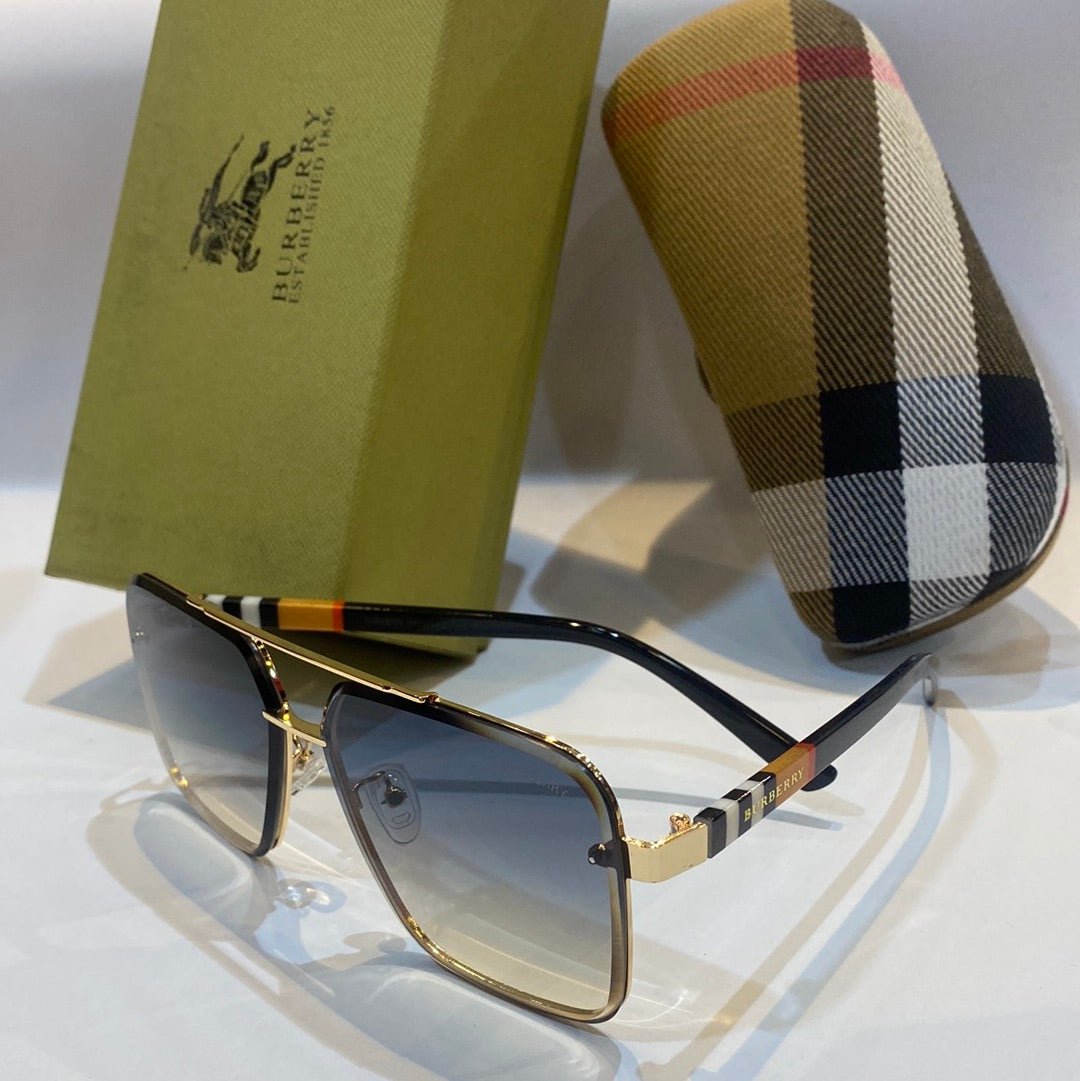 Rub Gold Frame Blue Transi Shade Unisex Branded Sunglasses 2A506 52 14-138