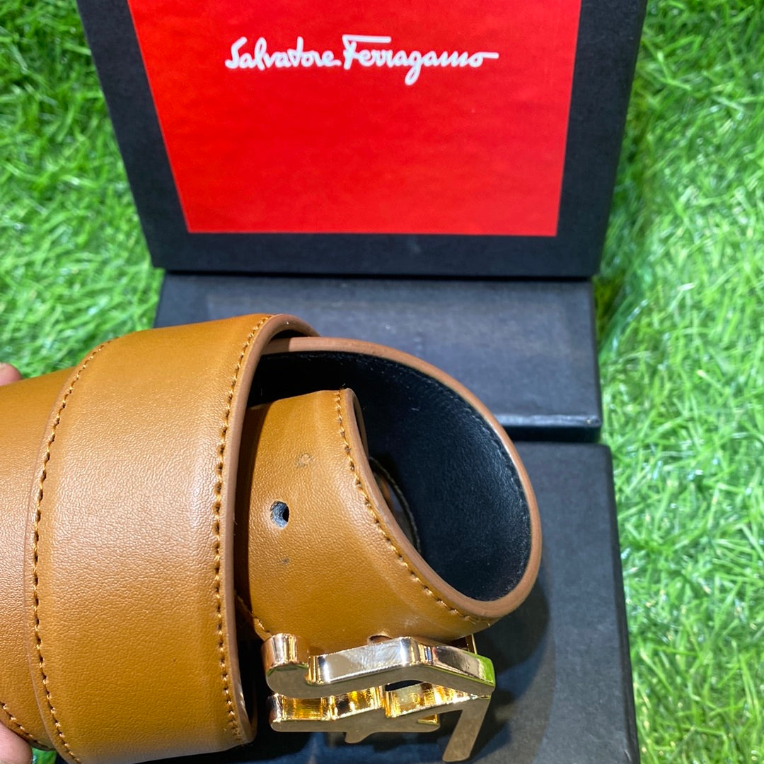 Branded Imported Italian Leather Double Sided Men’s Belt With Brand Box 900407