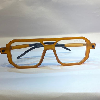 RAM Orange Black Frame White Shade Unisex Branded Sunglasses 86582 5818-140