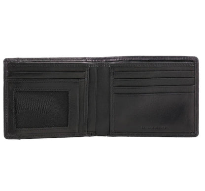 BLACK LEATHER BIFOLD Men Wallet