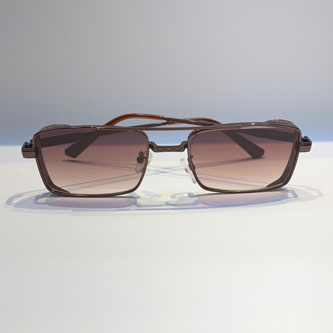 Lab Bal Dark Brown Frame Brown Shade Sunglass B80-67653 20-144