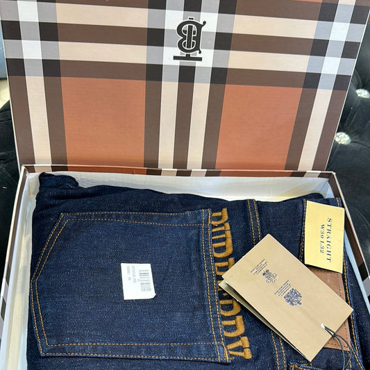 Rub Bur Navy Blue Mens Hight Quality Men’s Straight Jeans 67085