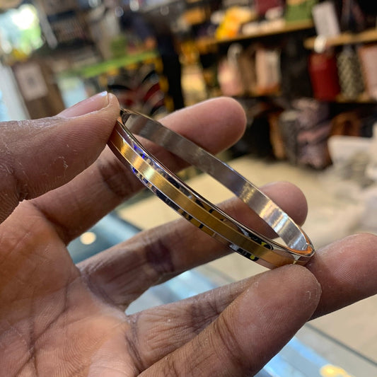 Sliver Gold Color Premium Quality Kada Bracelet 502408