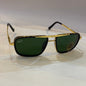 YAR RB Golden Black Frame Green Shade Unisex Aviator Sunglass RB4413 54 14-145