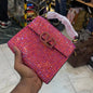 LAV VAL PINK COLOUR WITH DIAMOND STUDDED VSLING MICRO HANDBAG WITH SPARKLING EMBROIDERY 1305001