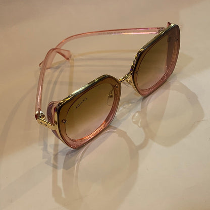 CUG Transipink frame brown pink shade sunglass B80-590 60 14-143