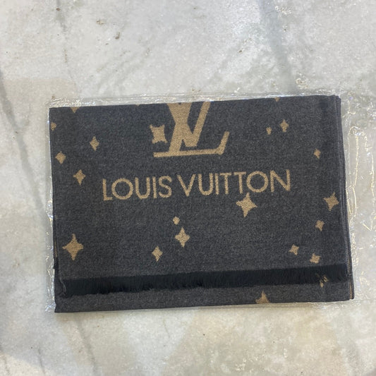 Vl Lou Uol Grey Colour With Cream Lou Logo Imported Muffler 49047