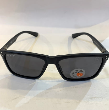 YAR RB Matte Black Frame Black Shade Sunglasses RB4612 56 17-145
