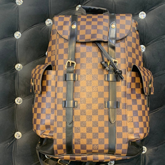 VL Check Print Bag Pack