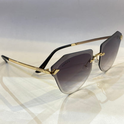 CUG Frameless Golden Stick Black Shade Sunglass 6872 63 17-145