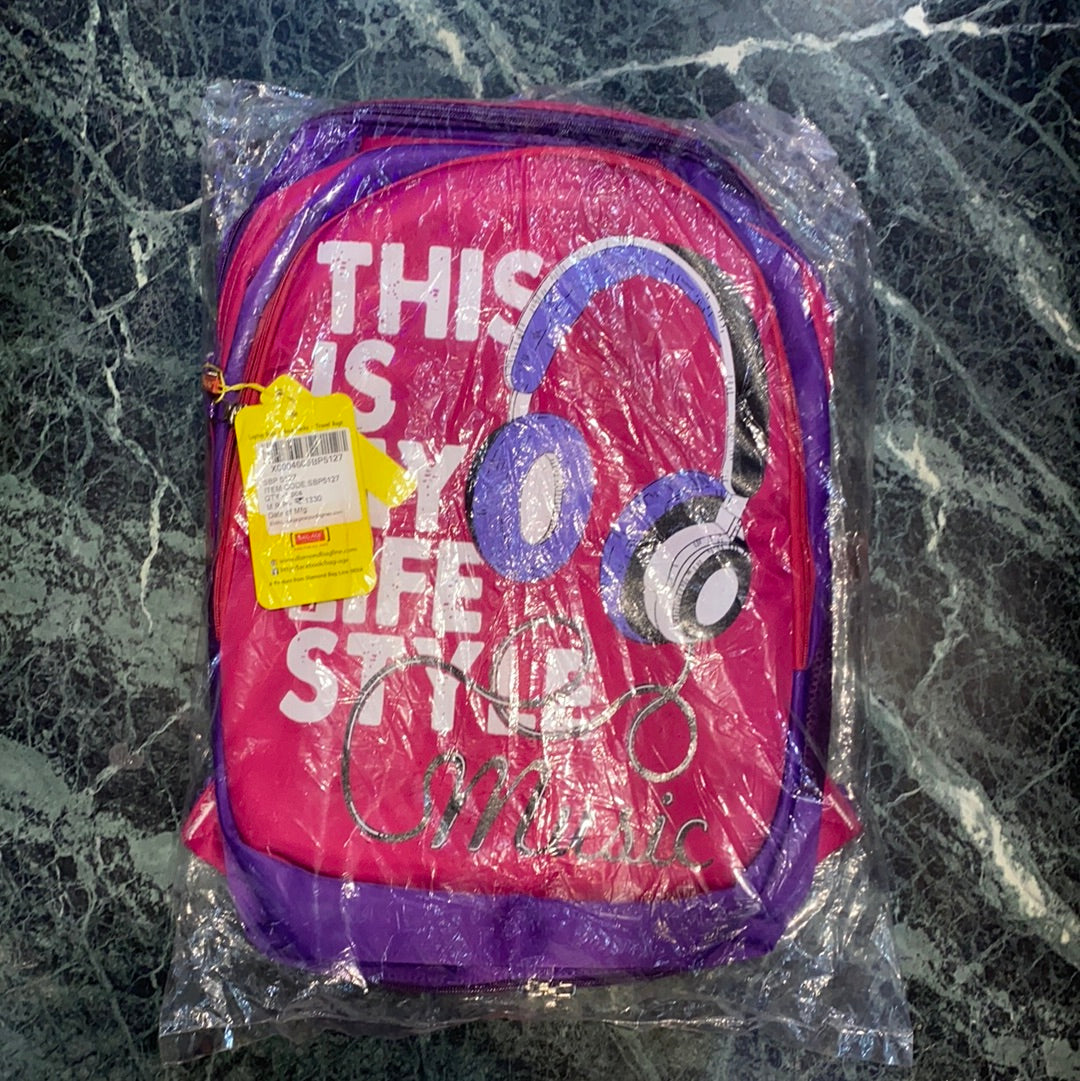 BAG-AGE This is My Life Style Music Original Design Backpack