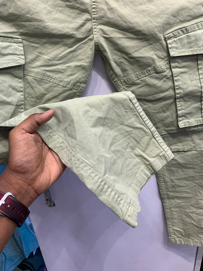 Blank Stitch Green Colour With 6 Pocket Cargo 1105013