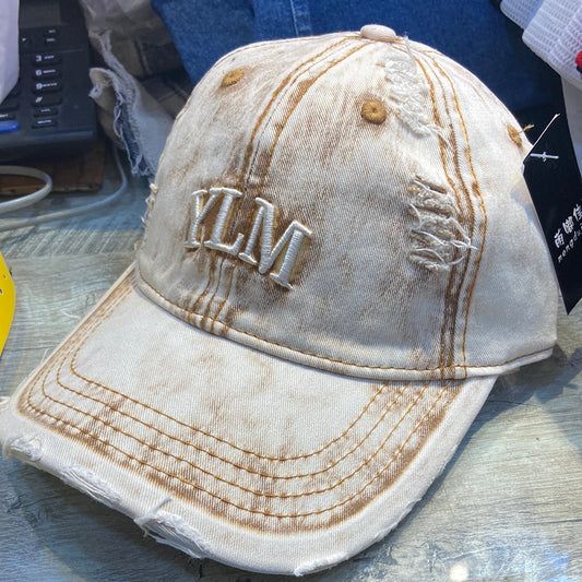 MLY Beige Colour Denim Cap 300124