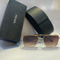 Pra arp Glossy gold Frame brown Shade Unisex Sunglass 017A 56 15 143