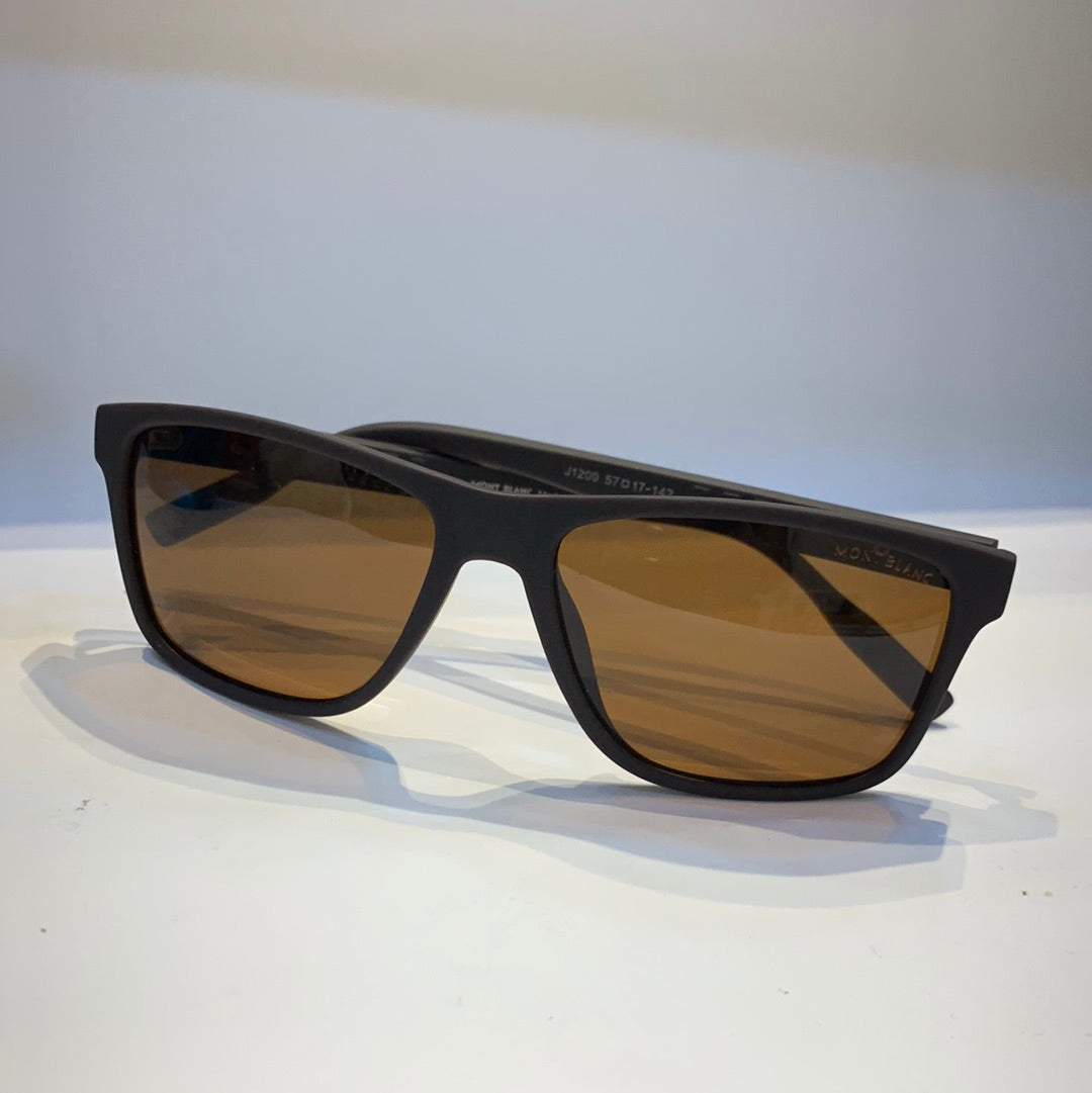 NOM Matt Brown Frame Brown Shade Unisex Sunglass J1209 57 17-142