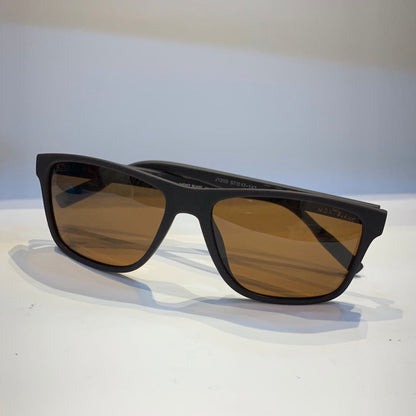 NOM Matt Brown Frame Brown Shade Unisex Sunglass J1209 57 17-142
