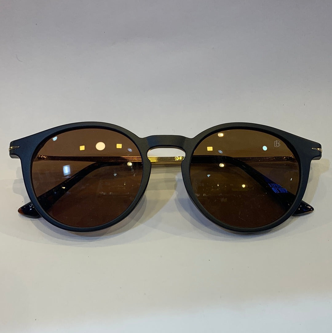 VAD Matte Brown Frame Golden Steak Brown Shade Unisex Sunglasses UM1898 C4 51 22-145