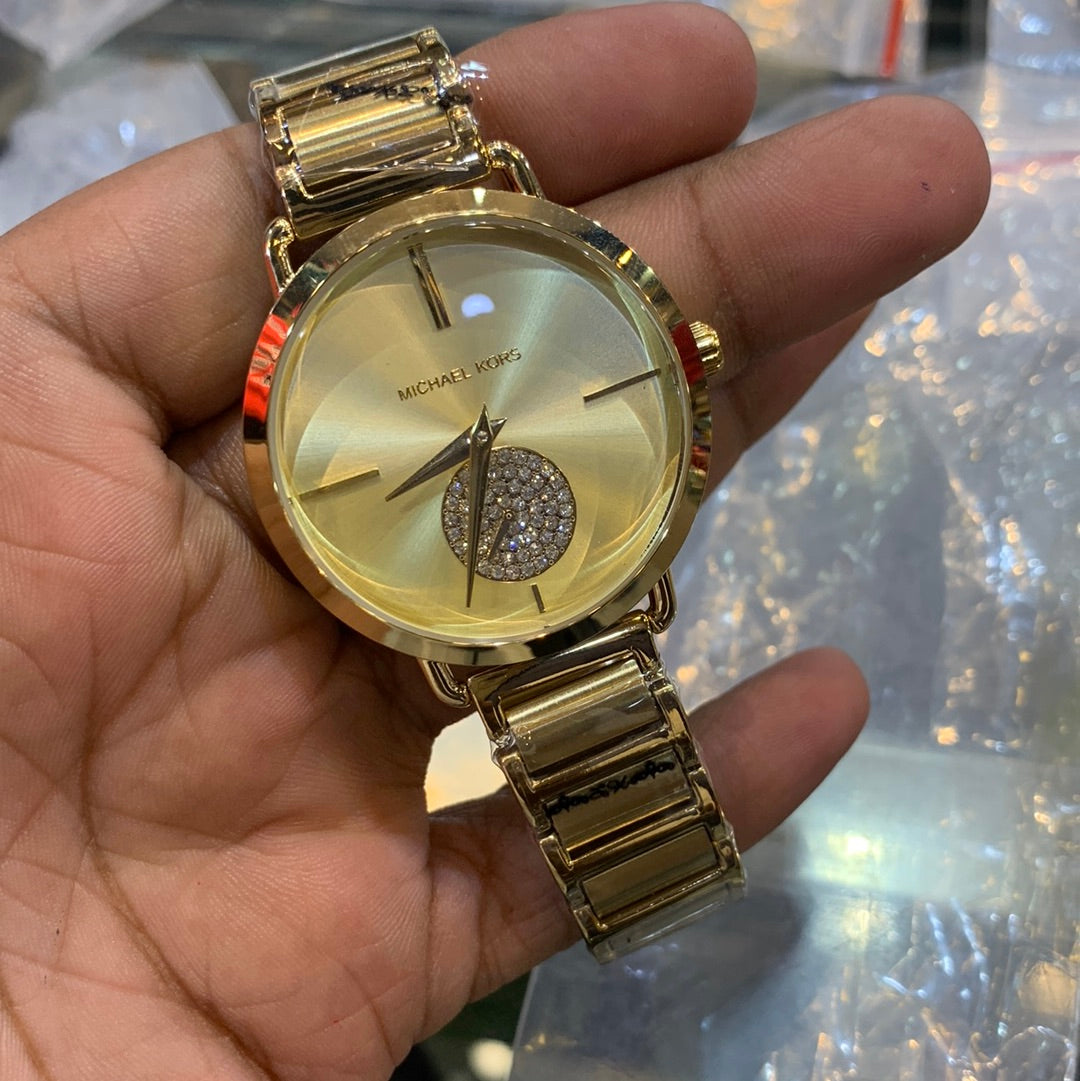 Cim Gold Chain Gold Dial Ladies Watch 400412