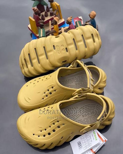 Yellow Colour Echo Silicone Spring Clogs ORC CRO 987711