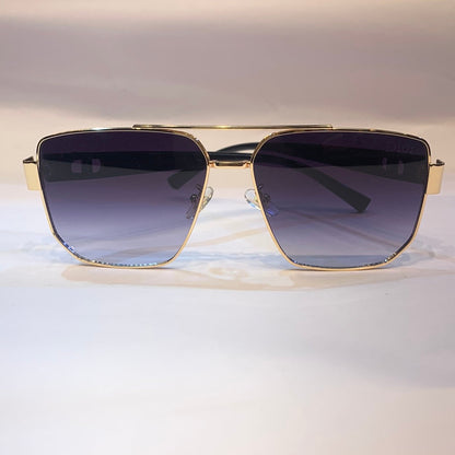 OID Gold Frame Blue Shade Unisex Branded Sunglasses 10471 5619 145