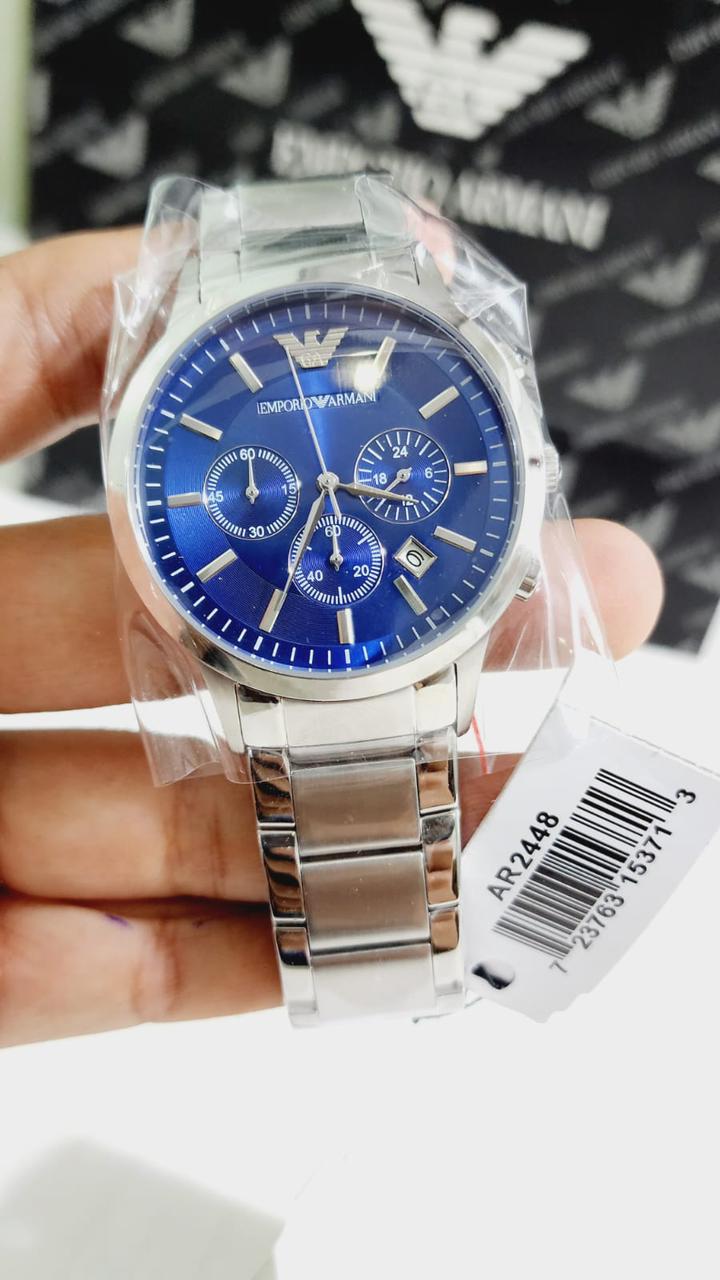 Mra Silver Chain Blue Dial Premium Quality Men Watch