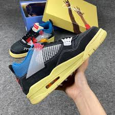 Jor Roj Black Blue White Yellow Sole High Ankle Men’s Sneaker Shoes