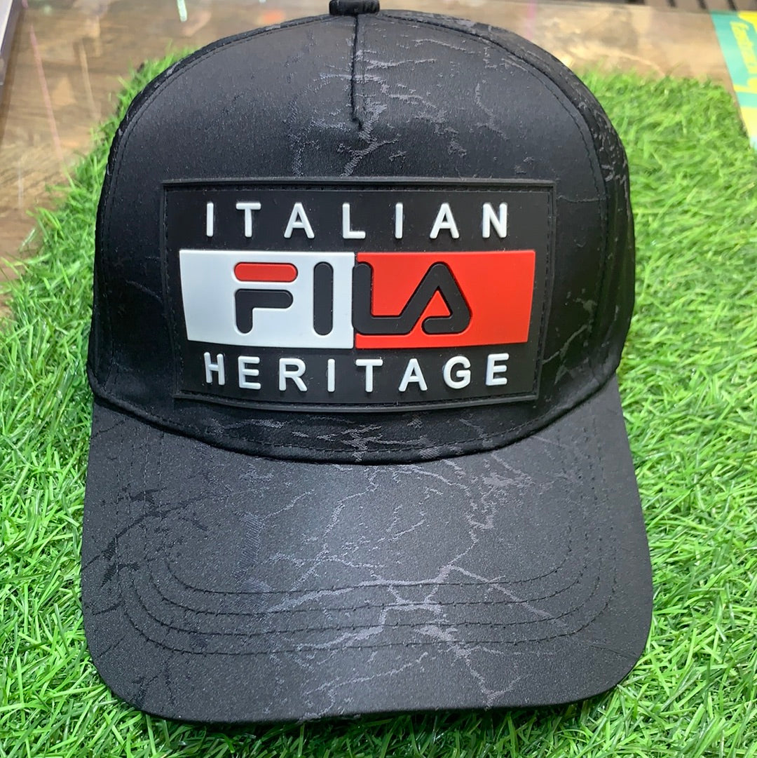 Fil Black Grey Cap