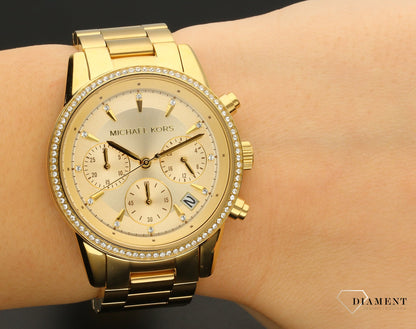 CIM Golden Chain Gold Dial Ladies watch