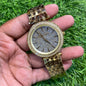 CIM Gold Chain Gold Stud Dial Unisex Watch 401258  Ladies Watch